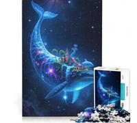 Puzzle da 1000 pezzi per adulti "Isola della Balena Celeste - Cielo Stellato", gioco educativo, per divertimento in famiglia, collezione d'artista, opera d'arte 50x75cm