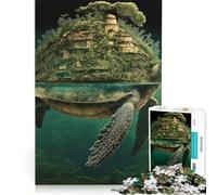Puzzle da 1000 pezzi per adulti Isola delle Tartarughe gioco interattivo taglio di precisione regalo di compleanno regalo 38x52cm