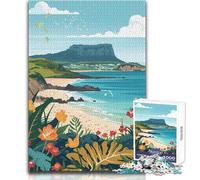Puzzle da 1000 pezzi per adulti Isola di Jeju, ideale per momenti di svago e relax, giocattolo di precisione con fustellatura di alta qualità, dimensioni 38x52cm