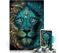 Puzzle da 1000 pezzi per adulti Isola incantata del leone Gioco di famiglia antistress sfida difficile Migliorare l'amore tra le coppie 52x38cm