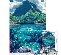 Puzzle da 1000 pezzi per adulti Isola tropicale paradisiaca gioco per famiglie regalo di compleanno schema da assemblare (38x52cm)