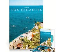 Puzzle da 1000 pezzi per adulti,Isole Canarie,Los Gigantes,taglio stretto,gioco divertente che stimola la capacità di ragionamento,svago e attività per il compleanno (50x75cm)