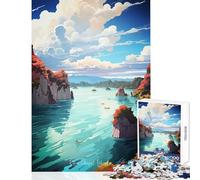 Puzzle da 1000 pezzi per adulti Isole Raja Ampat Arte Giocattoli antistress Regali di compleanno per gioco educativo Adatto per la decorazione della scrivania Dimensioni 38x52cm