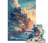 Puzzle da 1000 pezzi per adulti ispirato a Frozen e Amleto gioco intellettuale gioco impossibile educativo regalo di Babbo Natale segreto (dimensioni 38x52cm)