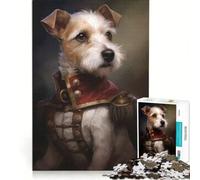 Puzzle da 1000 pezzi per adulti, Jack Russell Terrier, gioco educativo, decorazione per la casa, collezione d'artista, belle arti 38x26cm