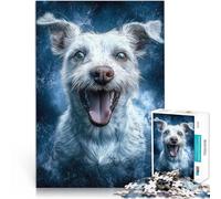 Puzzle da 1000 pezzi per adulti Jack Russell Terrier sorridente Gioco impegnativo e gioco in famiglia Collezione di artisti, Belle arti 52x38cm