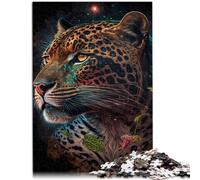 Puzzle da 1000 pezzi per adulti Jaguar Attività per tutta la famiglia. Aiuta il cervello ad allenare i giocattoli che creano dipendenza e promuovere la pazienza, 26 x 38 cm