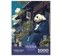 Puzzle Da 1000 Pezzi Per Adulti Japanese Panda Bear Anime Puzzle Gioco Rompicapo Regalo Per Donne Difficile E Stimolante 52x38cm/1000pcs