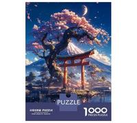 Puzzle Da 1000 Pezzi Per Adulti Japanese Sakura Tree Puzzle Per Adulti Giochi Rilassanti Difficili Opportunità Di Gioco Impegnative Come Regali Per Tutta La Famiglia 70x50cm/1000pcs