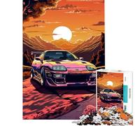 Puzzle da 1000 pezzi per adulti JDM Toyota Supra MK Art difficile e stimolante analisi e logica gioco rompicapo per ragazzi dai 14 anni in su 38x26cm
