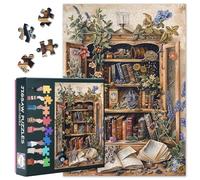 Puzzle da 1000 pezzi per adulti - Jigsaw Puzzles Libreria Arte, 70 x 50 cm, design botanico, puzzle impegnativo, gioco di famiglia, per uomini e donne, decorazione per la casa