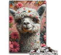 Puzzle da 1000 pezzi per adulti Jungle Alpaca, aiuta il cervello a esercitare giocattoli avvincenti per coltivare la pazienza Decorazione perfetta 50X75CM