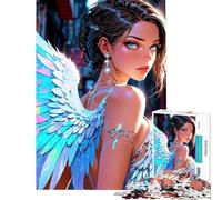 Puzzle da 1000 pezzi per adulti Kendall Splendido puzzle di angelo anime per adulti gioco per famiglie decorazione da parete attività divertenti da fare a casa (dimensioni 38x52cm)