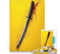 Puzzle da 1000 pezzi per adulti Kill Bill Bloodstained Katana giocattolo fai da te assemblaggio di modelli collezione d'artista belle arti 50x75cm