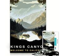 Puzzle da 1000 pezzi per adulti King Canyon Premium Cut Gioco stimolante per la mente Divertimento e svago Decorazione natalizia (38x52cm)