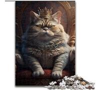 Puzzle da 1000 pezzi per adulti King Cat, puzzle da 1000 pezzi, idea regalo unica per la casa fai da te (dimensioni 50x75cm)
