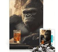 Puzzle da 1000 pezzi per adulti King Kong Cocktail gioco impossibile analisi e logica per rafforzare l'amore tra le coppie 50x75cm
