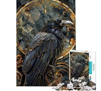 Puzzle da 1000 pezzi per adulti Kintsugi Corvo Gioco divertente Difficile Unico Regalo di compleanno (Dimensioni 38x26cm)
