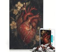 Puzzle da 1000 pezzi per adulti Kintsugi "Cuore Spezzato - Bellezza Rinata" giochi educativi decorazione per la casa collezione d'artista belle arti 38x52cm