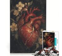 Puzzle da 1000 pezzi per adulti Kintsugi Cuore Spezzato Bellezza Rinata Gioco Impossibile Analisi e Logica Rafforza l'Amore tra le Coppie 38x26cm