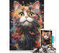 Puzzle da 1000 pezzi per adulti Kitty No gioco impossibile analisi e logica rafforza l'amore tra le coppie 50x75cm