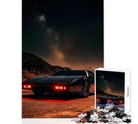 Puzzle da 1000 pezzi per adulti Knight Rider auto sotto le stelle giocattoli per la decorazione della casa regali di Babbo Natale segreto gioco per famiglie aiuta il cervello esercizio 50x75cm