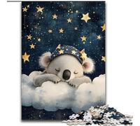 Puzzle da 1000 pezzi per adulti, Koala addormentato, puzzle in cartone 26X38cm per feste, compleanni e serate di giochi in famiglia