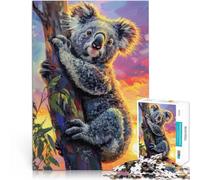 Puzzle da 1000 pezzi per adulti Koala all'alba Fatto di carta，da 14 anni in su Interazione genitore-figlio apprendimento educativo regalo。misurare：38x52cm/14.96x20.47pollice