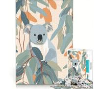 Puzzle da 1000 pezzi per adulti: Koala su un albero di eucalipto gioco impossibile impegnativo da completare ideale come regalo 50x75cm