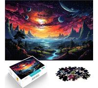 Puzzle da 1000 pezzi, per adulti, la bellezza del giardino celeste, giocattolo sofisticato, un'opera d'arte per adolescenti dai 14 anni, 50 x 75 cm