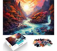 Puzzle da 1000 pezzi per adulti. La bellezza della gola di Akachiho. Competizione di velocità della mano 26 x 38 cm. Sollievo dallo stress. Sfida difficile.