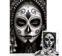 Puzzle da 1000 pezzi per adulti La Catrina Donna Decorazione per la casa Giocattoli Regali di compleanno Giochi rilassanti Decompressione intellettuale Dimensioni 50x75cm