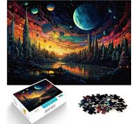 Puzzle da 1000 pezzi per adulti La città del futuro sul pianeta giocattolo educativo intellettuale decomprimendo 10,27 "x 14,96" regalo di compleanno, regali