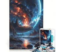 Puzzle da 1000 pezzi per adulti "La collisione di due mondi" gioco rompicapo attività divertenti da fare a casa collezione d'artista belle arti 50x75cm