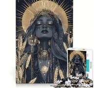 Puzzle da 1000 pezzi per adulti "La Dea della Luna Nera" gioco pratico antistress ideale come regalo per tutta la famiglia 38x26cm