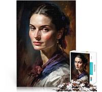 Puzzle da 1000 pezzi per adulti La donna pittrice Difficile da completare ma divertente e umoristico offerte come regali per tutta la famiglia 38x26cm
