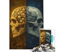 Puzzle da 1000 pezzi per adulti "La dualità della morte" - Esercizio per la mente - Decorazione per la casa - Gioco pratico per ragazzi dai 14 anni in su (50x75cm)