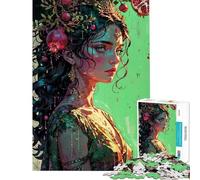 Puzzle da 1000 pezzi per adulti La dualità di Persefone︰ Incoronata di Melograno Luce Puzzle per adulti Gioco rompicapo Un'opera d'arte per compleanno Natale (Dimensioni 38x52cm)