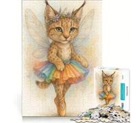 Puzzle da 1000 pezzi per adulti "La fata lince" gioco rompicapo difficile per rafforzare l'amore tra le coppie 38x26cm