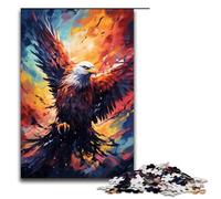 Puzzle da 1000 pezzi per adulti La fenice è circondata da schizzi Molti puzzle colorati sono ideali come regalo per tutta la famiglia Dimensioni 75x50 cm