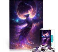 Puzzle da 1000 pezzi per adulti La fenice Fatto di legno，per età 14+ Giocattolo sfida Gioco educativo per compleanno e Natale。misurare：50x75cm/19.68x29.52pollice