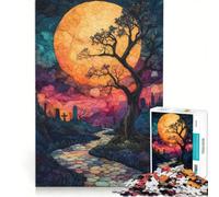 Puzzle da 1000 pezzi per adulti La foresta oscura gioco per famiglie decorazione perfetta compleanno e Natale 50x75cm