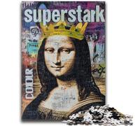 Puzzle da 1000 pezzi per adulti La Gioconda è divertente per i bambini dai 14 anni in su, interessanti regali per ridurre lo stress per amici e familiari, 50x75cm