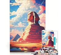 Puzzle da 1000 pezzi per adulti: La Grande Piramide di Giza gioco rompicapo assemblaggio di modelli per rafforzare l'amore tra le coppie 38x26cm