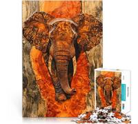 Puzzle da 1000 pezzi per adulti La grazia dell'elefante per il giocattolo di sfida del gioco educativo Migliorare l'amore tra le coppie 38x26cm