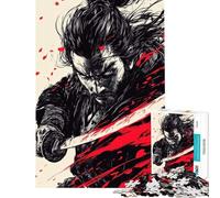 Puzzle da 1000 pezzi per adulti "La lama silenziosa del samurai" gioco pratico per adulti decorazione per la casa ideale come regalo (dimensioni 38x26cm)