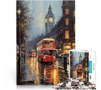 Puzzle da 1000 pezzi per adulti La maestà di Londra Giocattolo educativo intellettuale decomprimente con poster abbinato e foglio di quiz 52x38cm