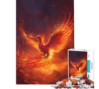 Puzzle da 1000 pezzi per adulti "La maestosa fenice della rinascita" un rompicapo che stimola la pazienza e crea dipendenza Regalo divertente per donne (dimensioni 38x52cm)