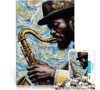 Puzzle da 1000 pezzi per adulti La magia del jazz 4 per il giocattolo di sfida del gioco educativo Lista dei desideri con Babbo Natale 50x70cm