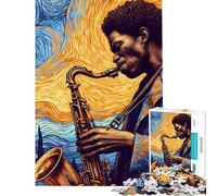 Puzzle da 1000 pezzi per adulti La magia del jazz gioco pratico per passare il tempo durante le vacanze compleanno e Natale (dimensioni 50x75cm)
